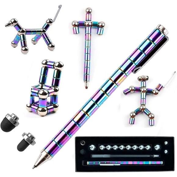 Fidget Pen, Decompression Magnetic Fidget Toy Pen, Magnet Pen Fidget Toy - Picture 1 of 6